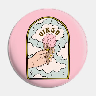 Virgo Ice cream Pin