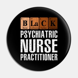 Black Psychiatric Nurse Practitioner Pin