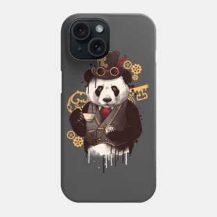 Steampunk panda Phone Case