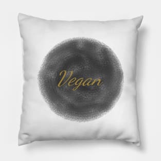 Vegan Art Minimal Design Pillow