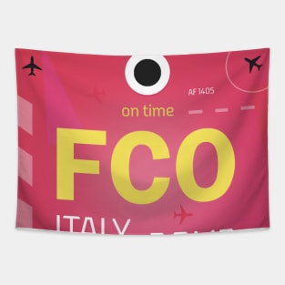 FCO Rome airport tag Tapestry