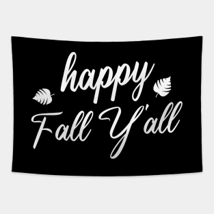 Happy Fall Y'all Halloween Tapestry