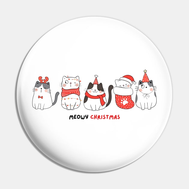 Meowy Christmas- cats group Pin by FunartsbyM