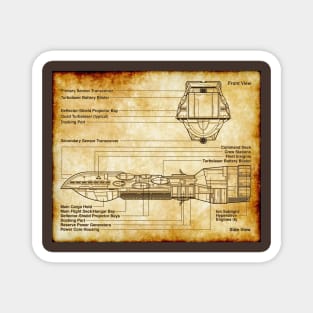 Dreadnaught Parchment Blueprint Magnet