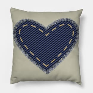 Blue Heart Pillow