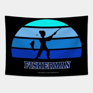 fisherman, learn patience Tapestry