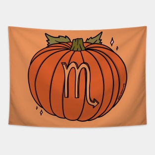 Scorpio Pumpkin Tapestry