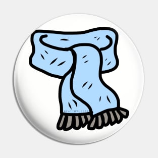 Cozy Blue Scarf Pin