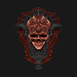 Skull Ornate # 2 alt T-Shirt