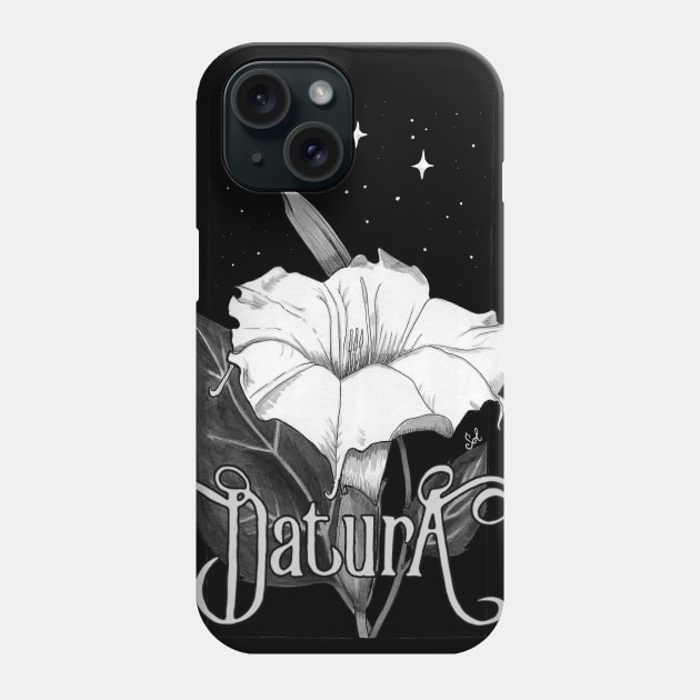 Datura Phone Case by SolDaathStore