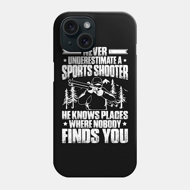 Sports Shooter Shooting Sports Sharpshooter Gift Phone Case by Krautshirts