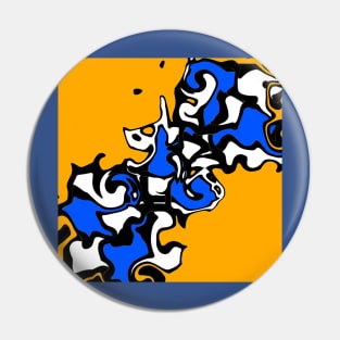 Blue yellow complementary Pin