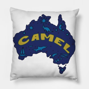 AUSTRALIA MAP AUSSIE CAMEL Pillow