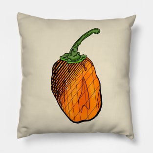 Habanero Chilli Pepper Sticker Spicy Hot Jalapeno Carolina Reaper Pillow