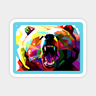 Bear Pop Art Wpap Magnet