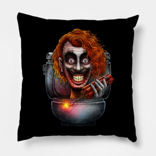 Horror toilet Monster #35 Pillow