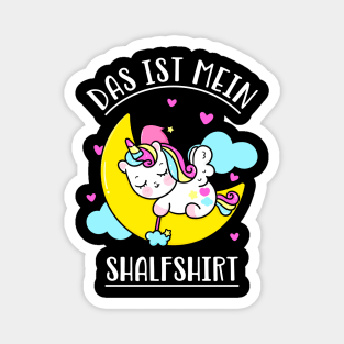 Das ist mein Schlafshirt süßes Einhorn Pyjama Magnet