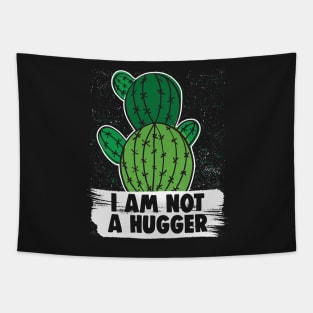 I Am Not A Hugger Sarcastic Black Tapestry