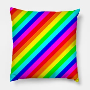 Abstract striped multi coloured background Pillow