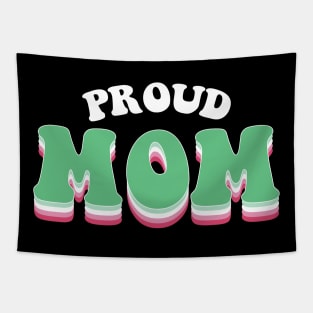 Proud Mom Abrosexual Pride Tapestry