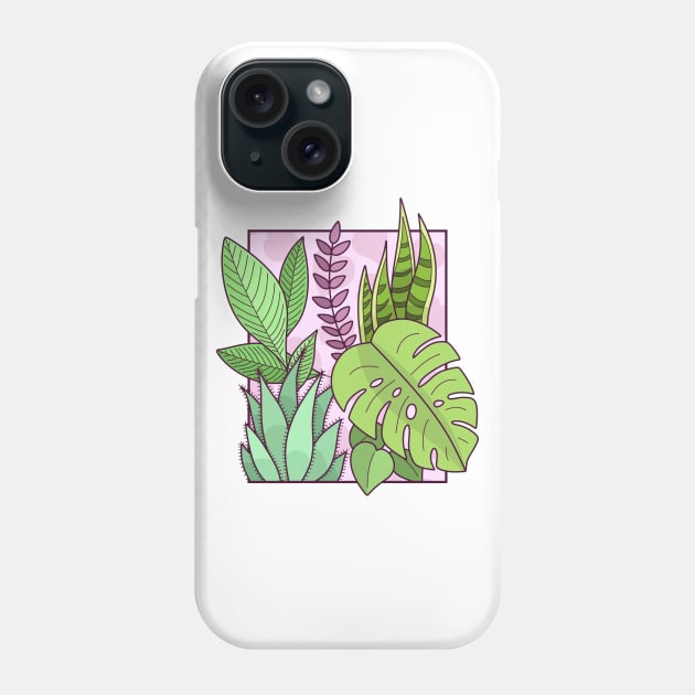 Framed Plants Phone Case by sombrasblancas