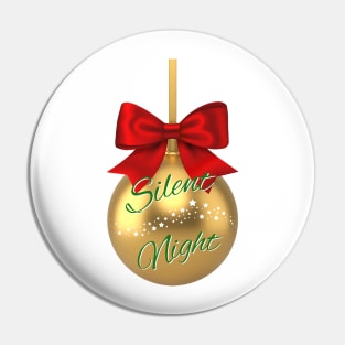 Silent Night Ornament Pin