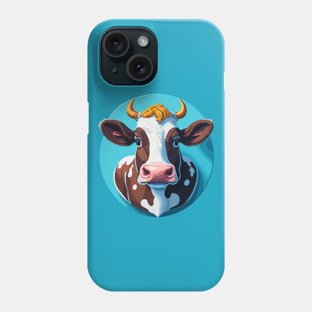 Cow Portrait Phone Case by SpriteGuy95
