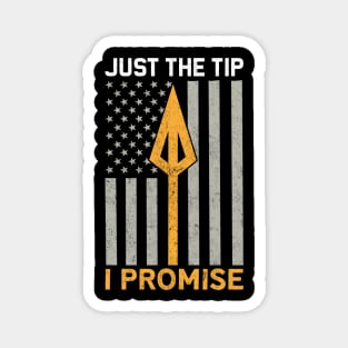 Just The Tip Archery Lover USA Flag Magnet