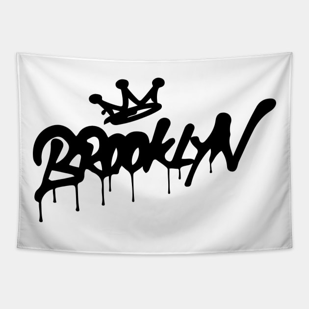 Brooklyn (Black) Tapestry by Skush™