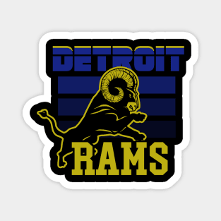 Detroit Rams Goat Magnet