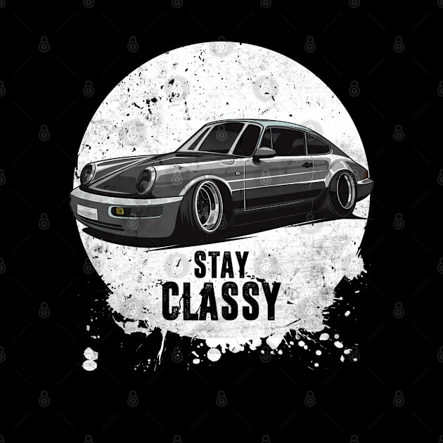 Stay Classy - Not Old - Oldtimer Car 911 by Automotive Apparel & Accessoires