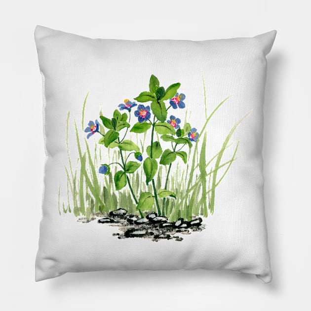 June 14th birthday flower Pillow by birthflower