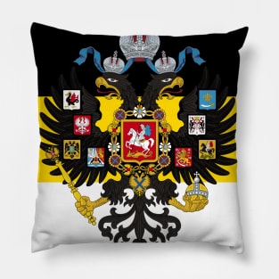 Russian empire coat of arms flag Pillow