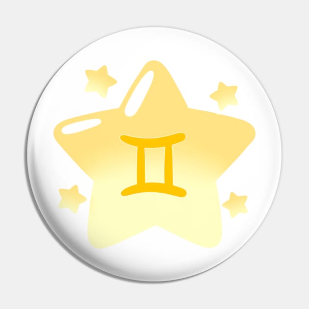 Astrological Sign Star - Gemini Pin by leashonlife