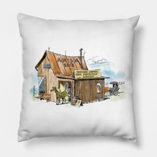 Amish Ed's Repair Shop Pillow