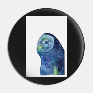 Galaxy Barn Owl Pin