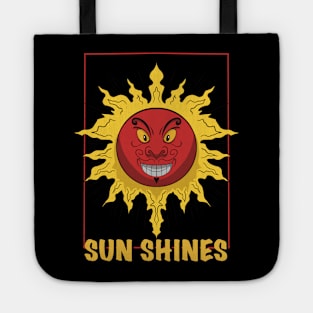 The sun shines. Tote