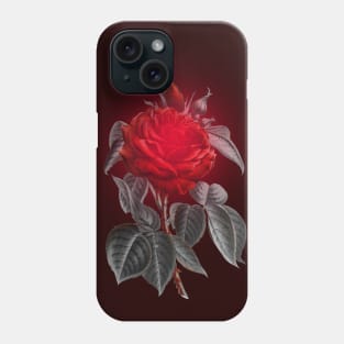 Blood red vampire rose Phone Case