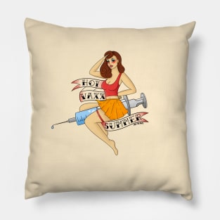 Hot Vaxx Summer Pinup Girl Pillow