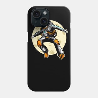 Jumping Astronaut Illustration Phone Case