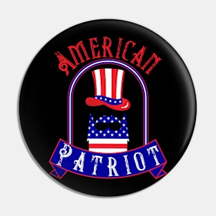 American Patriot - America - Funny Pin