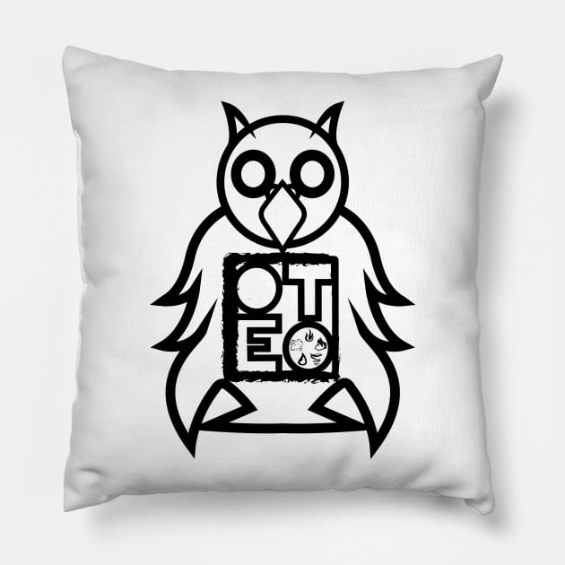 OTE Owl statue Pillow by OwnTheElementsClothing