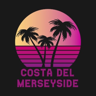 Costa Del Merseyside Funny Liverpudlian Wirral Design T-Shirt