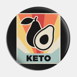 Retro Vintage KETO Olive Pin