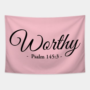 Worthy to be praised bible verse Tapestry