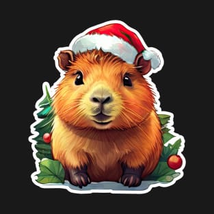 Capybara Christmas, Christmas Animals, Cute Adorable Funny Capybara T-Shirt