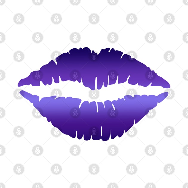 Purple Gradient Lips by CraftyCatz