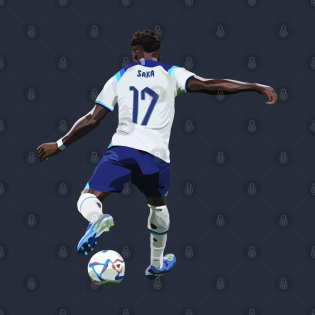 Bukayo Saka by Webbed Toe Design's