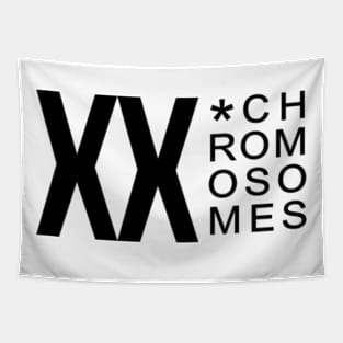 XX  CHROMOSOMES BLACK Tapestry