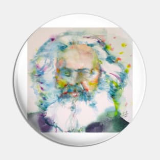 KARL MARX watercolor portrait .2 Pin